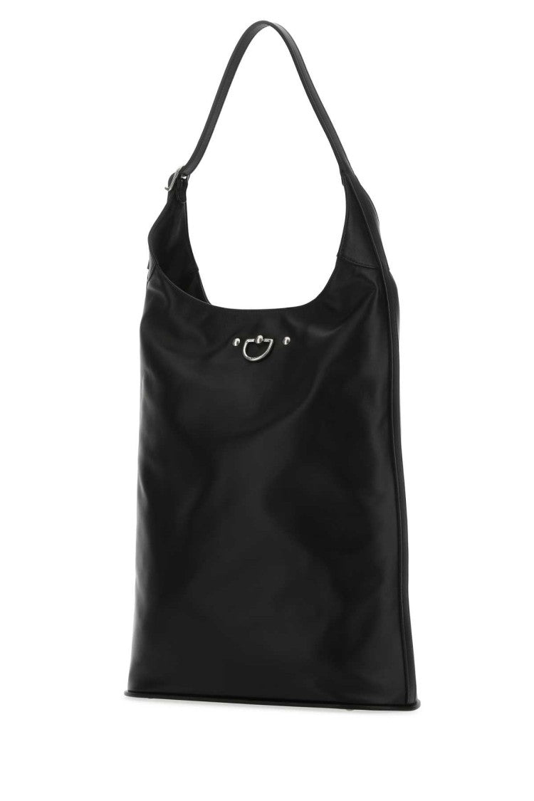 Durazzi Black Nappa Cavalry Shoulder Bag