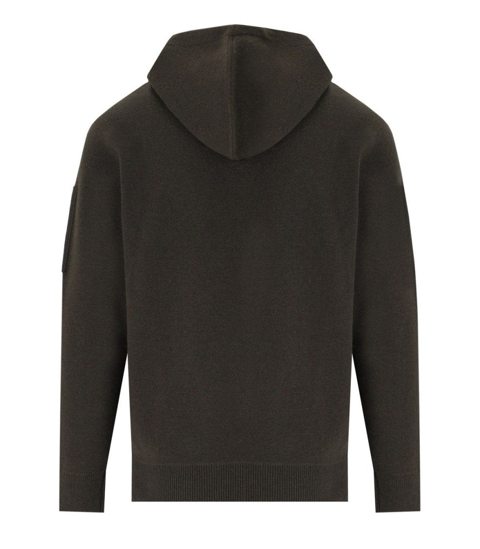 C.P. Company Olive Green Hooded Jumper
