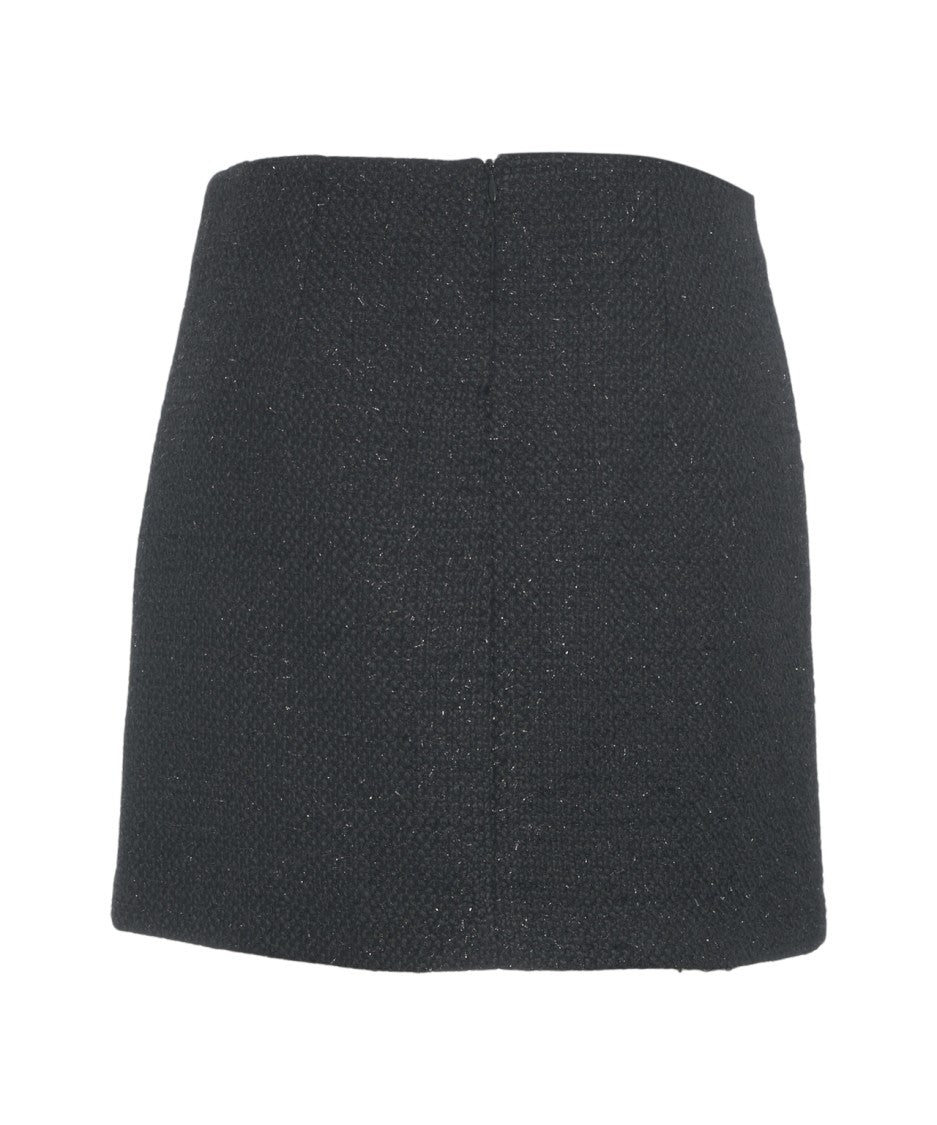 Gender Mini Skirt With Glitter Finish And Clean Silhouette
