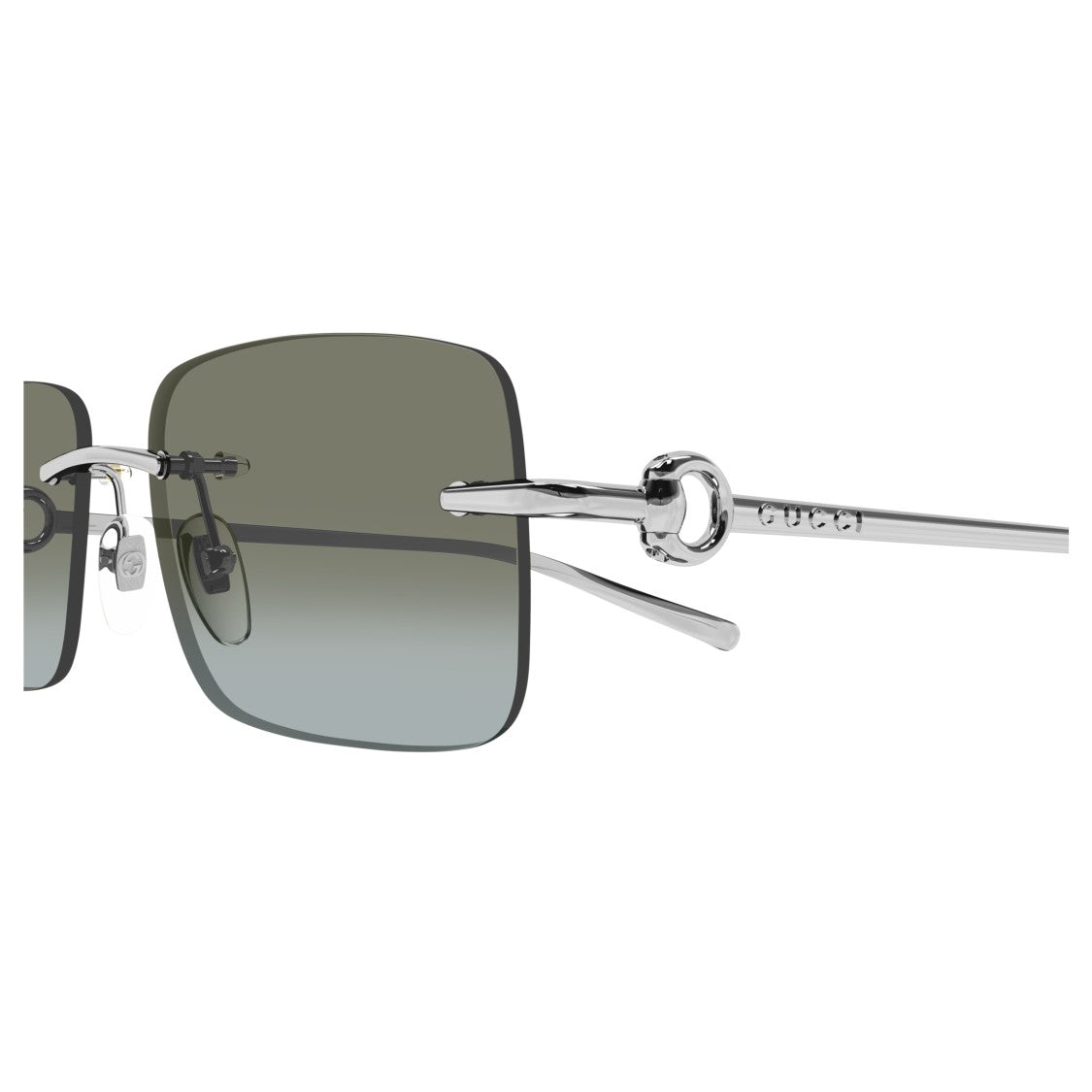 Gucci Gg1703s Rimless Rectangular Sunglasses