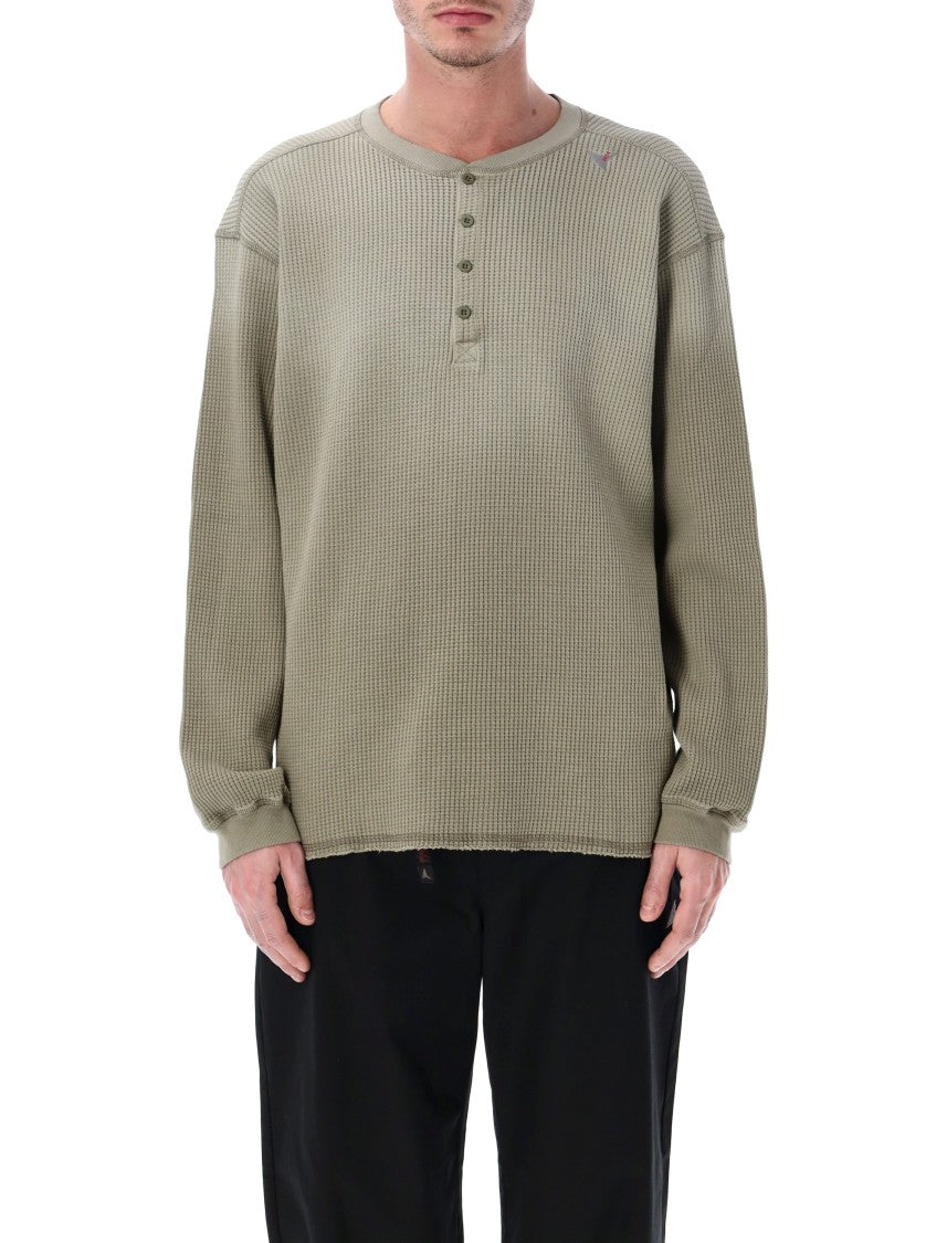 Roa Bee Sun Faded Waffle Serafino Top