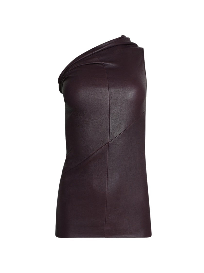 Rick Owens Athena Leather Tank Top
