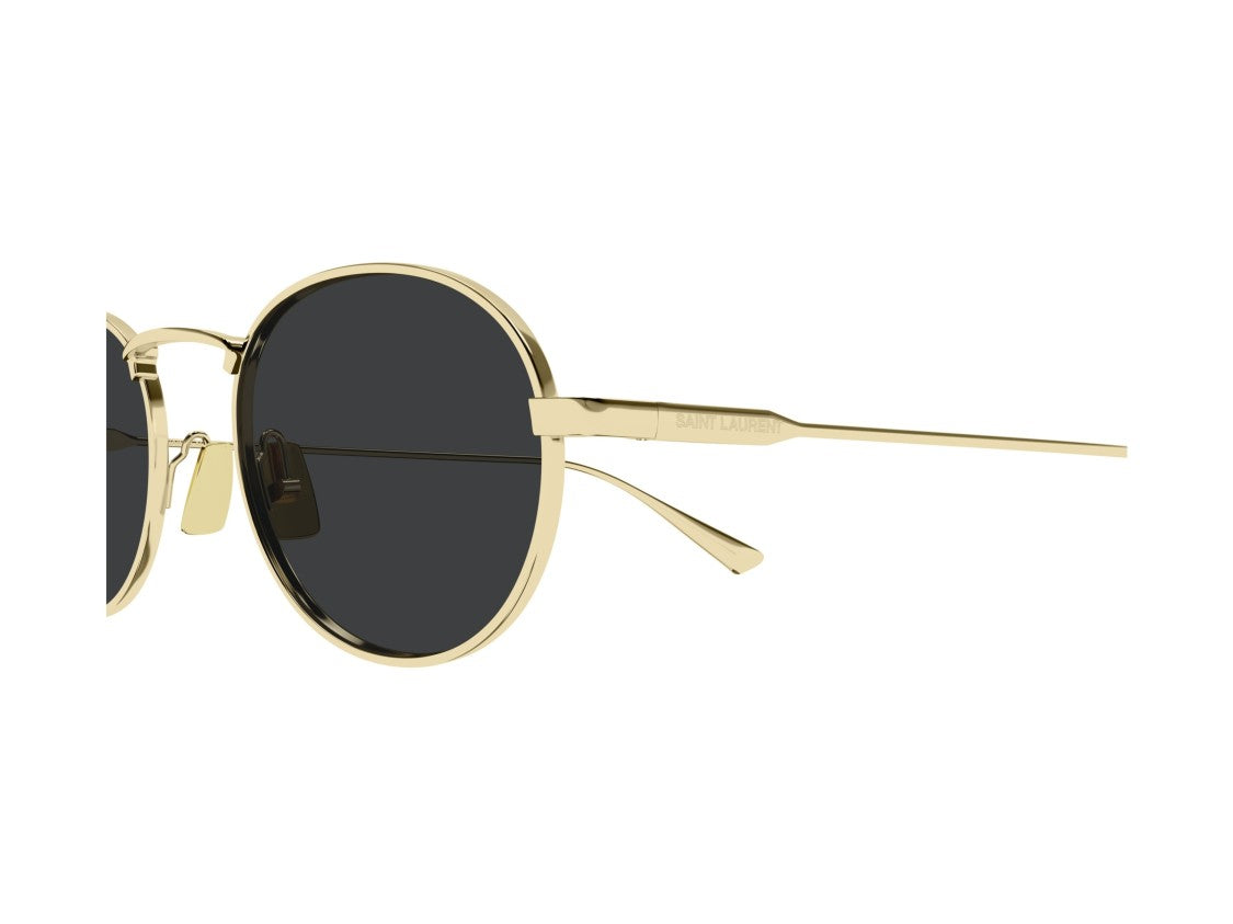 Saint Laurent Gold Sl 799 Metal Round Sunglasses