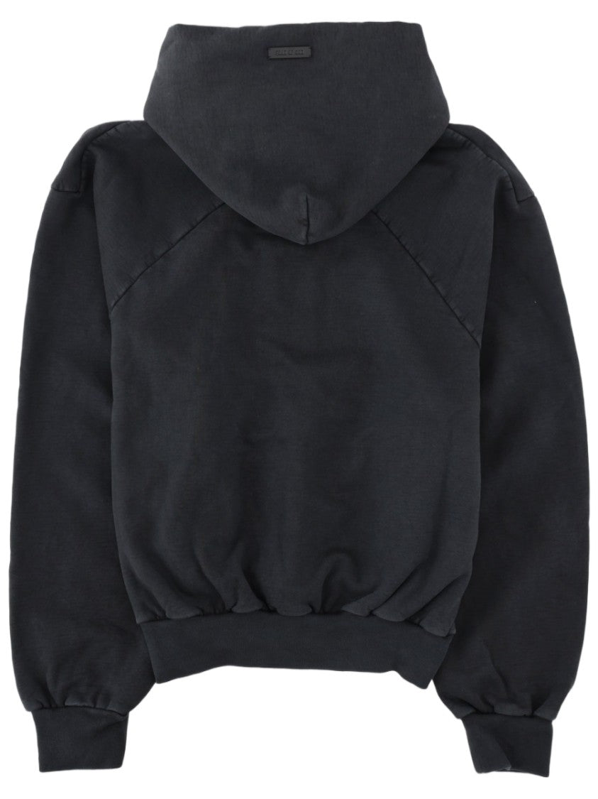 Fear Of God Cropped Thick Cotton Kangaroo Hoodie