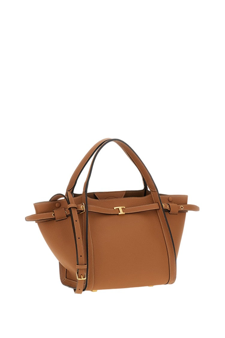 Tod's Brown Tim Shopping Leather Tote Bag