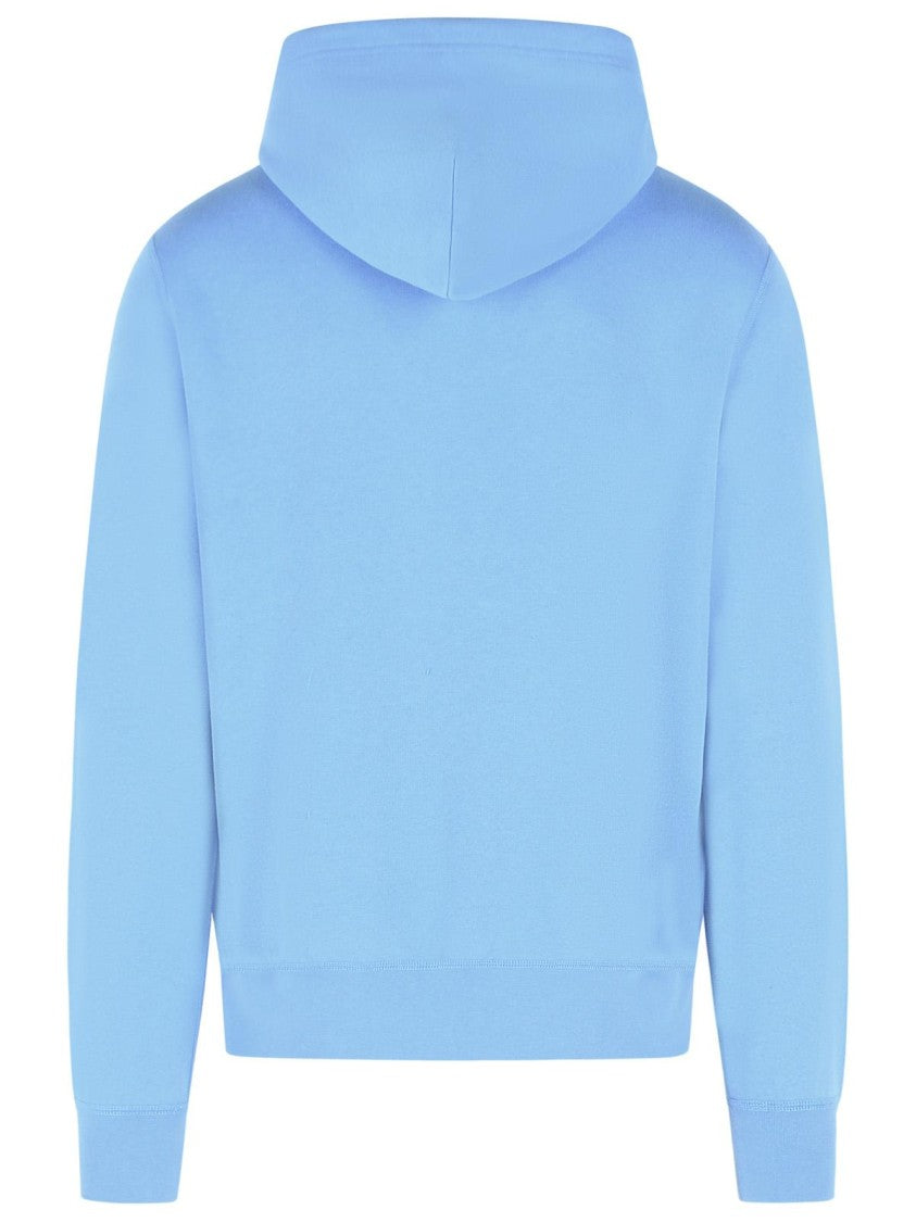 Polo Ralph Lauren Light Blue Cotton Blend Sweatshirt