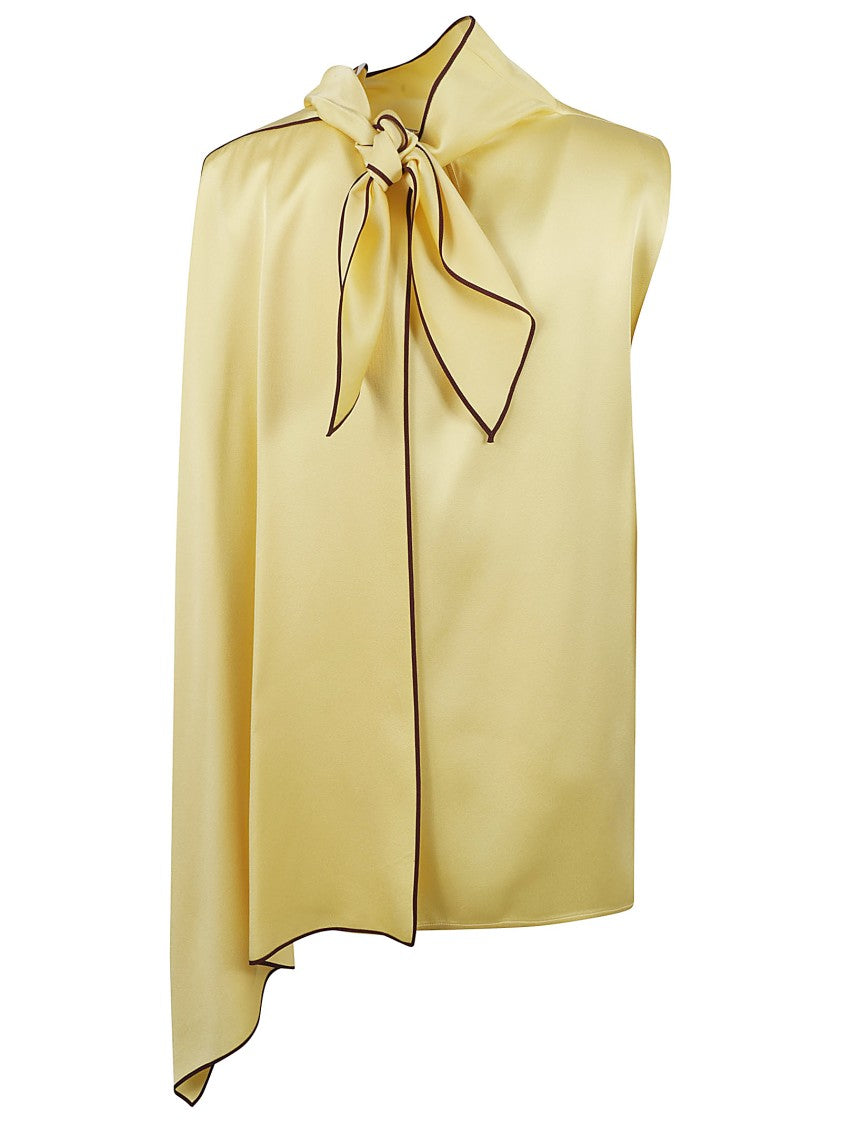 Stella Mccartney Fitted Camomilla Top With Draped Neckline