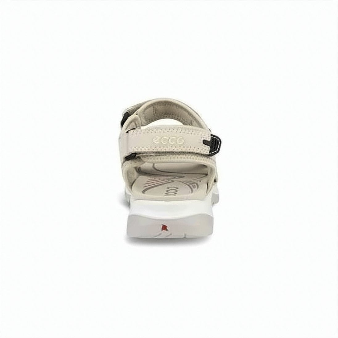 Ecco Sturdy Rubber Sole Sandals With Adjustable Leather Straps