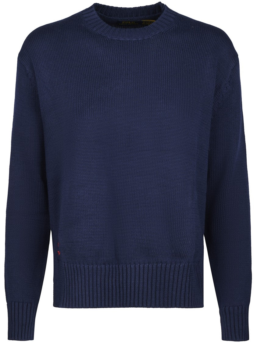 Polo Ralph Lauren Textured Knit Pullover Sweater With Crew Neckline