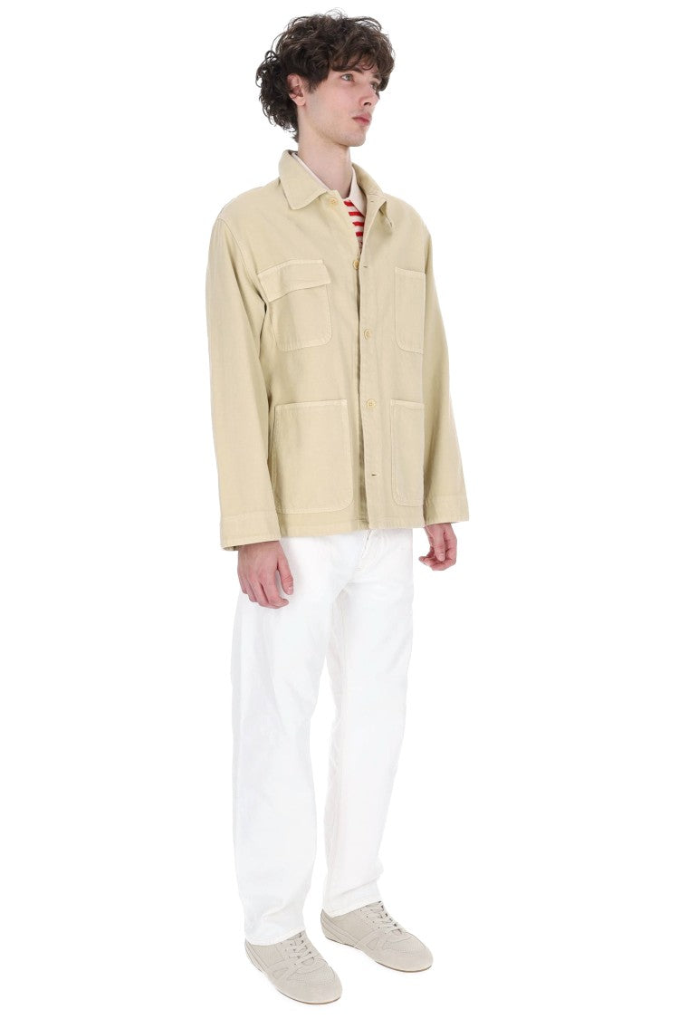 A.P.C. Loose Fit Cotton Denim Overshirt Jacket