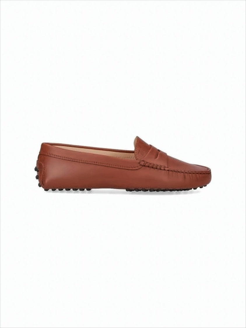 Tod's Polished Leather Loafer With Classic Penny Strap