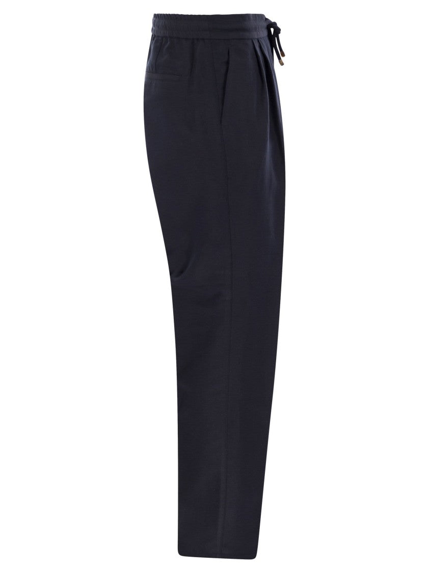 Brunello Cucinelli Leisure Fit Trousers In Linen