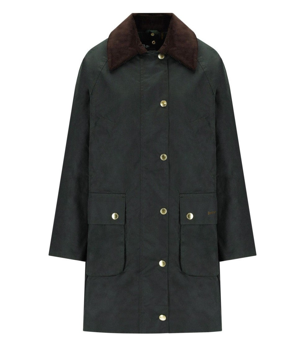 Barbour Beadnell Sage Green Long Jacket