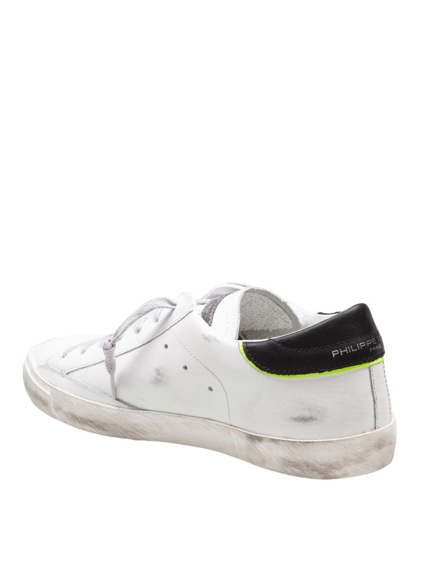 Philippe Model Prsx Sneakers In Black And White Leather