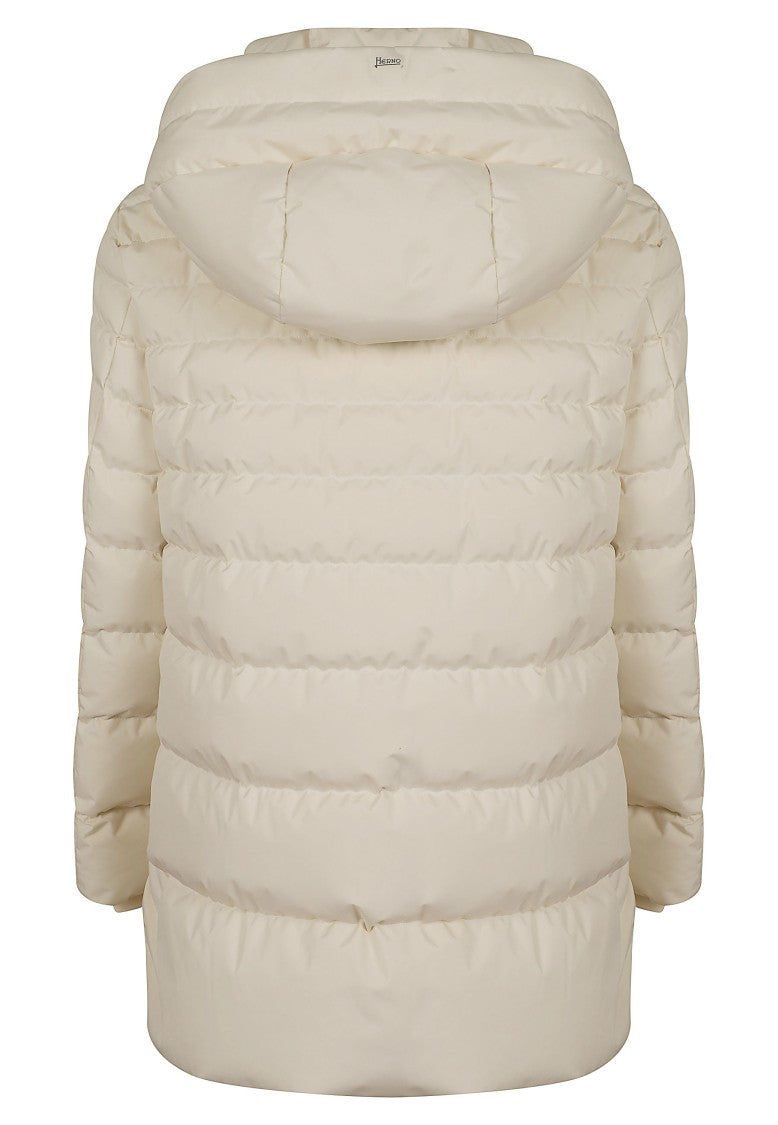 Herno A-Shape Down Jacket With Integrated Hood And High Collar
