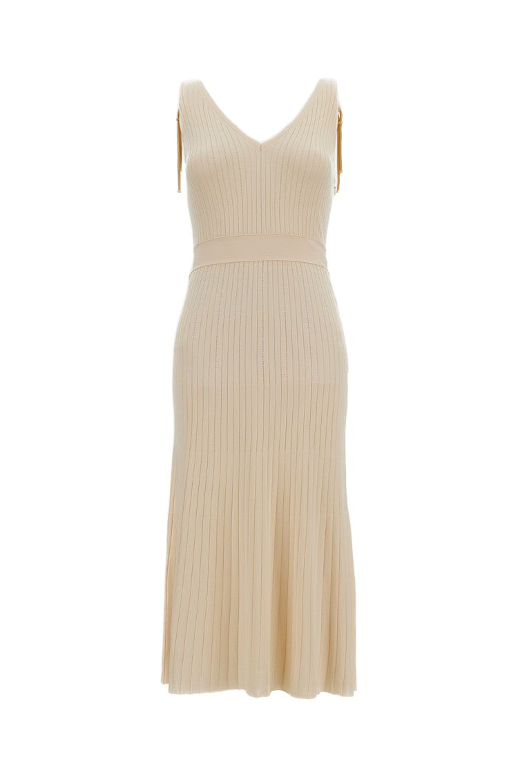 Elisabetta Franchi Long Ribbed Knit Dress