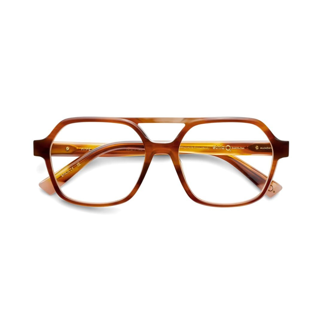 Etnia Barcelona Hype Geometric Tortoiseshell Eyeglasses With Double Bridge Design