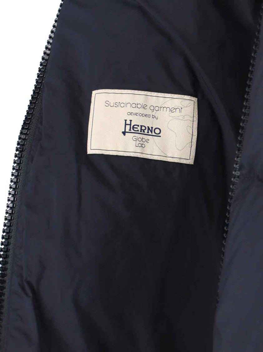 Herno Streamlined Black Jacket With Tailored Fit And Minimalist Design
