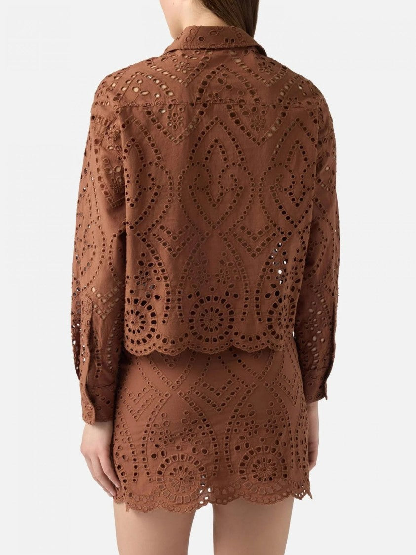 Mc2 Saint Barth Intricate Eyelet Embroidery Two-Piece Set