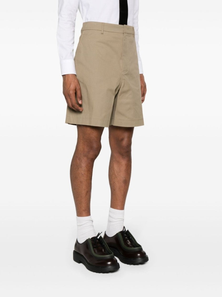 Valentino Garavani Beige Cotton Twill Weave Shorts