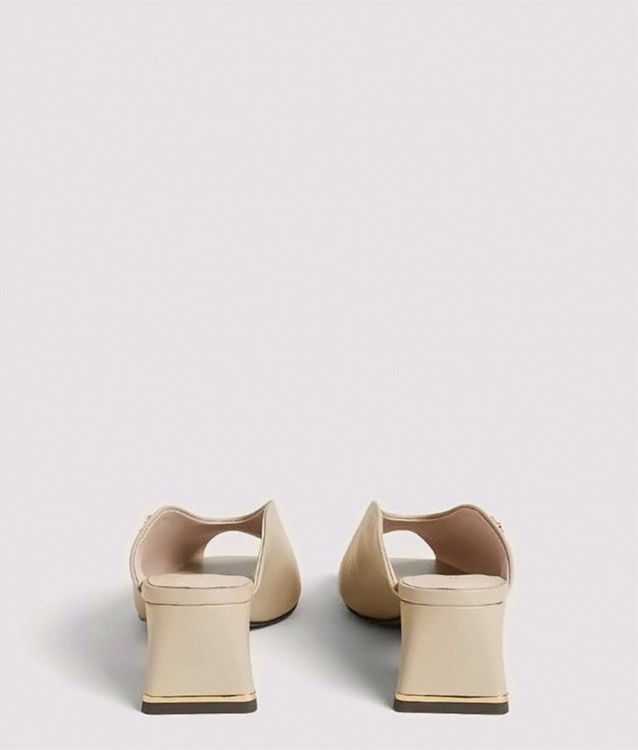 Coccinelle Everyday Smo Leather Chunky Heel Sandals