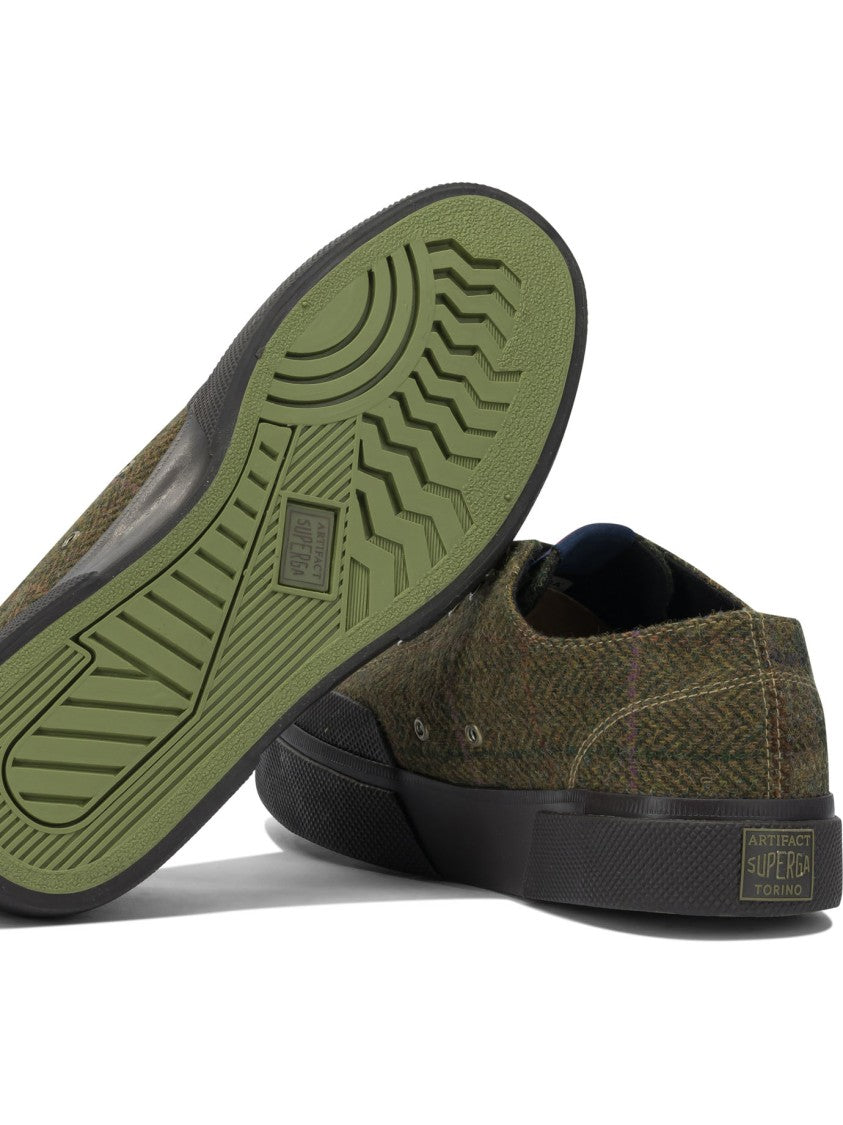 Superga Plaid Wool Sneakers