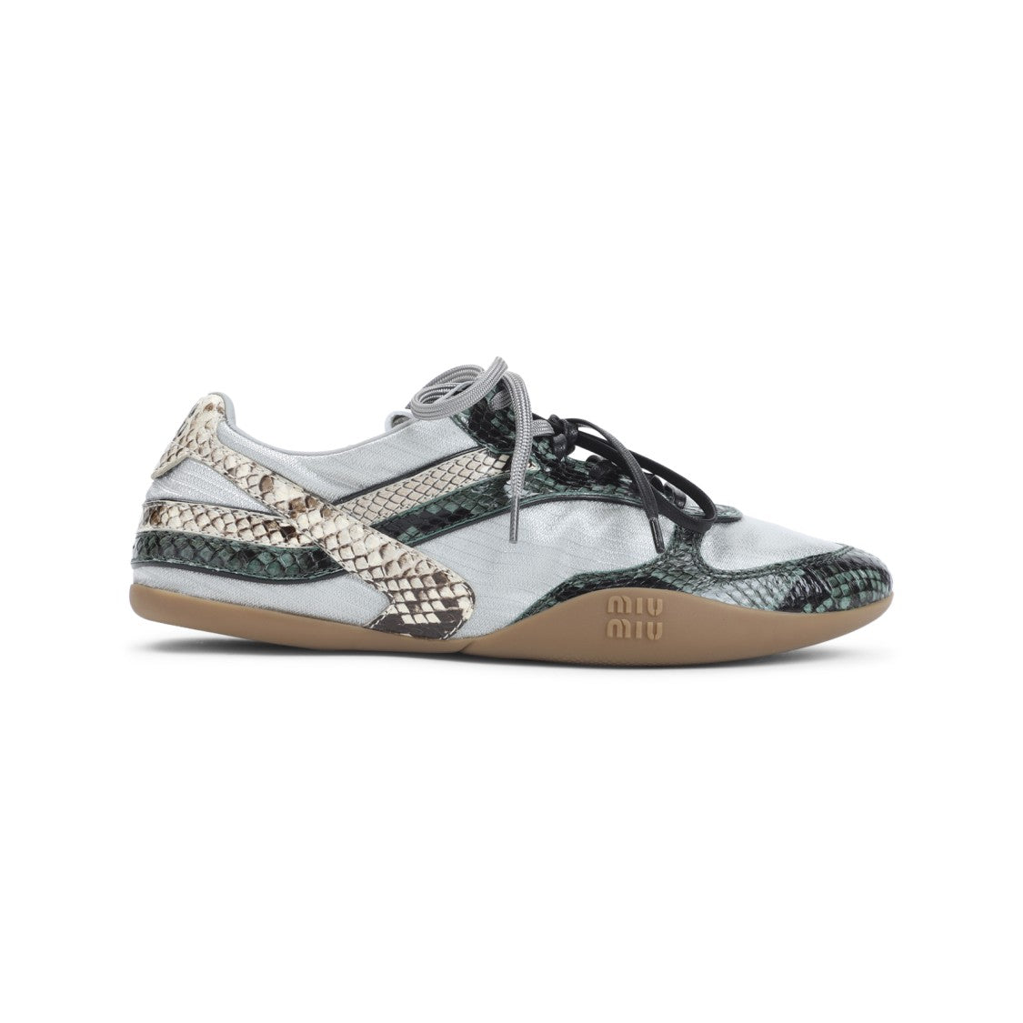 Miu Miu Green Recycled Polyamide Sneakers