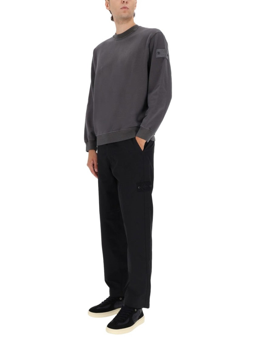 Stone Island Relaxed Fit Grey Sweatshirt