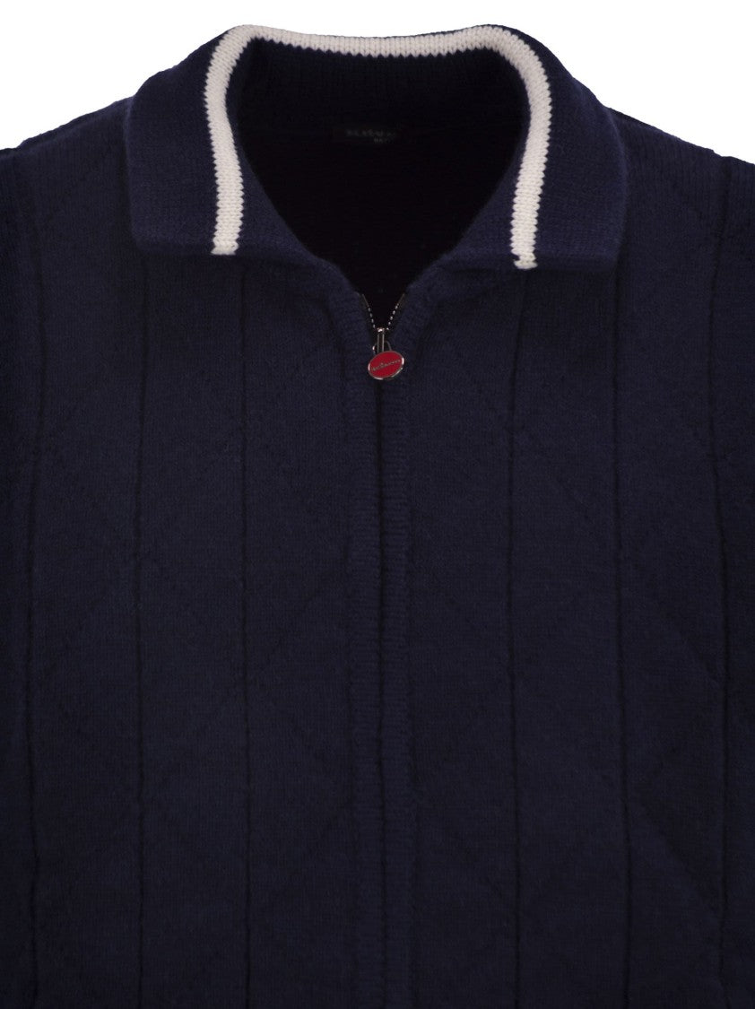 Kiton Cashmere Bomber Jacket