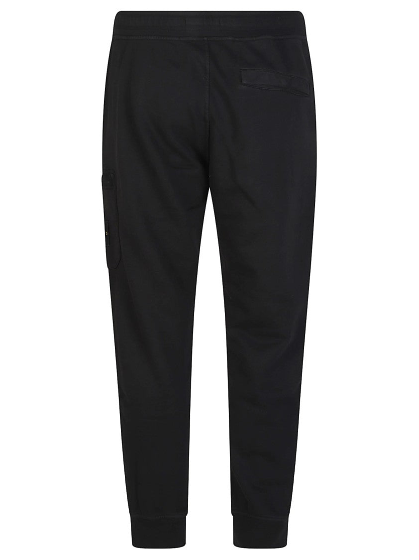 Stone Island Black Track Cotton Trackpants