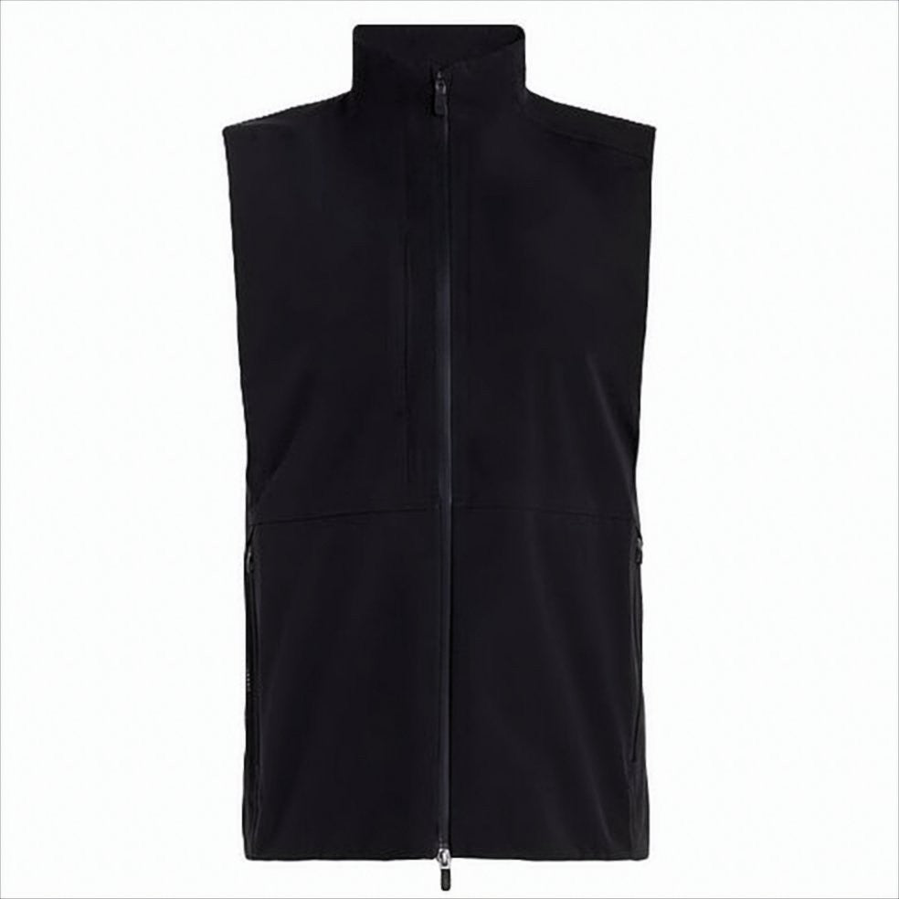 Gfore High-Collar Black Vest With Zippered Pockets