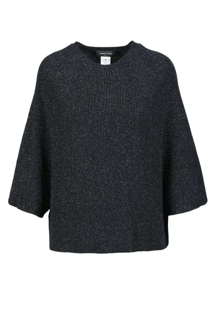Fabiana Filippi Cotton Viscose Polyester Sweater - Black