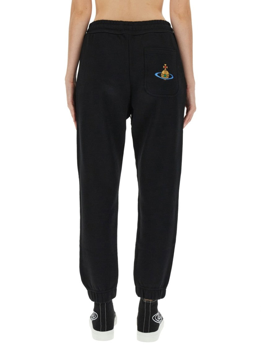 Vivienne Westwood Black Jogging Pants With Elastic Waistband