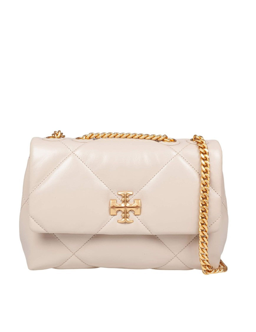 Tory Burch Kira Small Diamond Quilted Bag In Light Stone