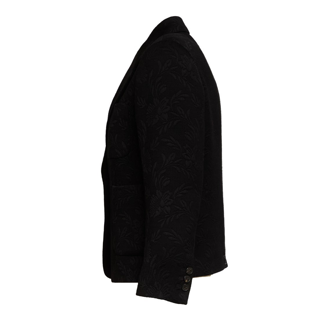 Dries Van Noten Bamis Floral Jacquard Single Breasted Blazer