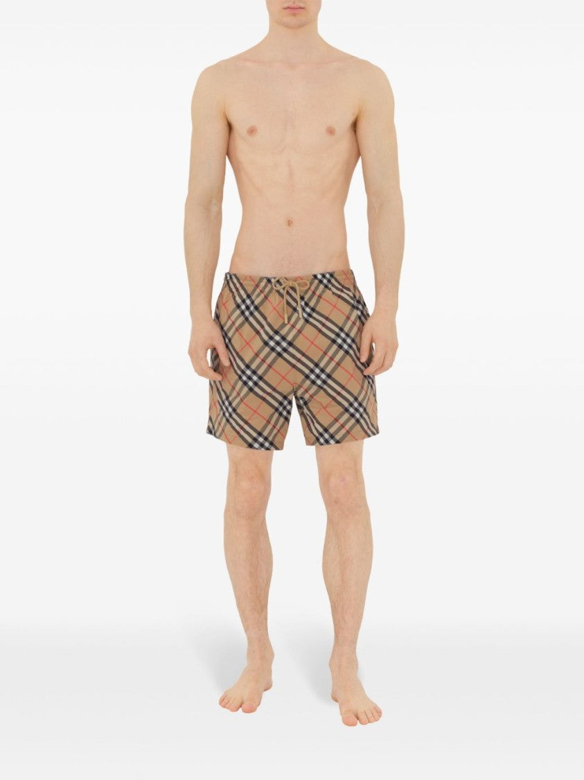Burberry Check Print Bermuda Swimwear