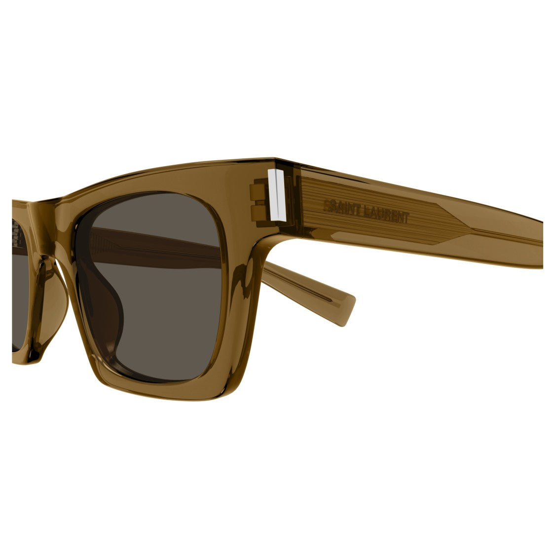 Saint Laurent Sl 719 Translucent Brown Square Sunglasses