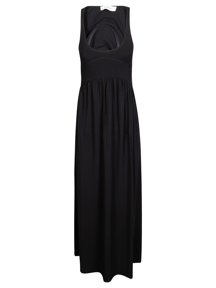 Sportmax Spxpanino Sleeveless Gathered Midi Dress