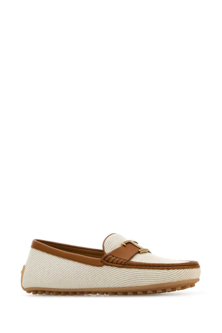 Tod's Sand Fabric City Loafers