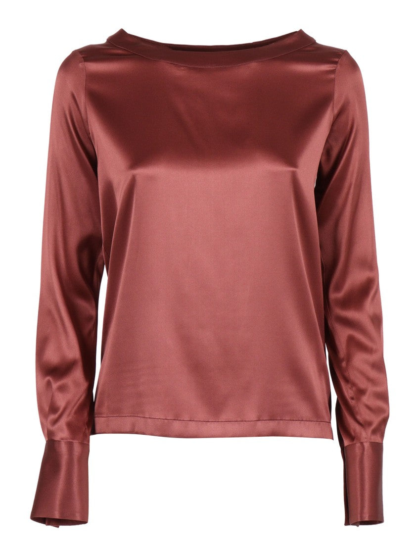 Mazzarelli Camicie Silk Blend Long-Sleeved Shirt With Classic Collar