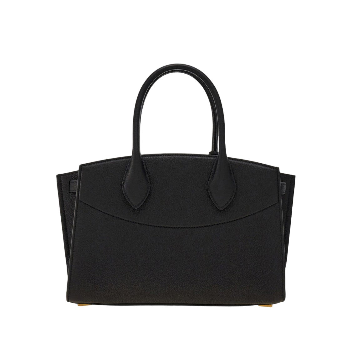 Salvatore Ferragamo Textured Leather Structured Handbag With Gancini Closure
