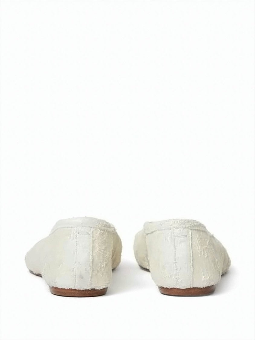 Maison Margiela Split-Toe White Flat Shoes