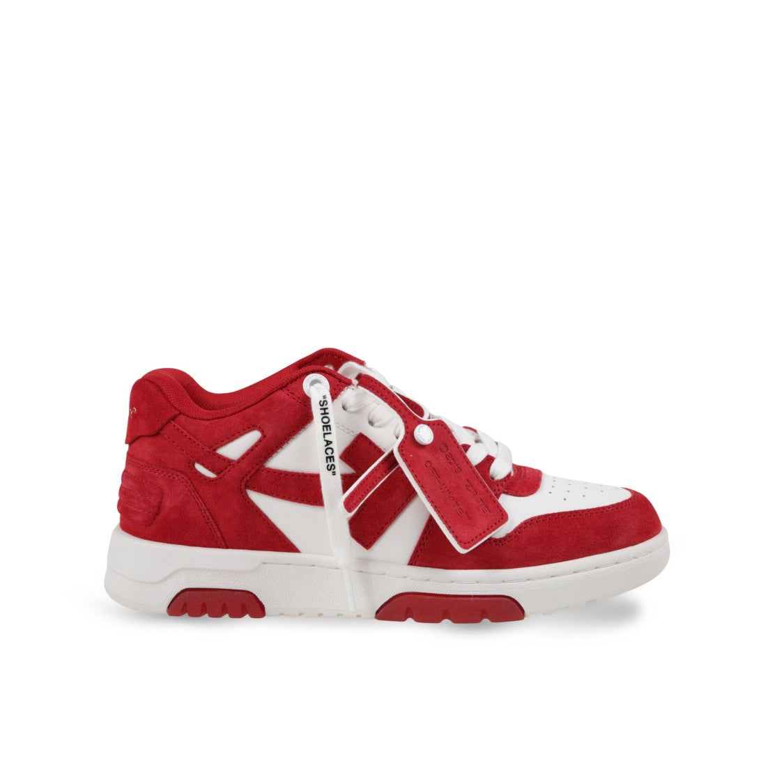 Off-White Suede And Calfskin Sneakers With Silhouette