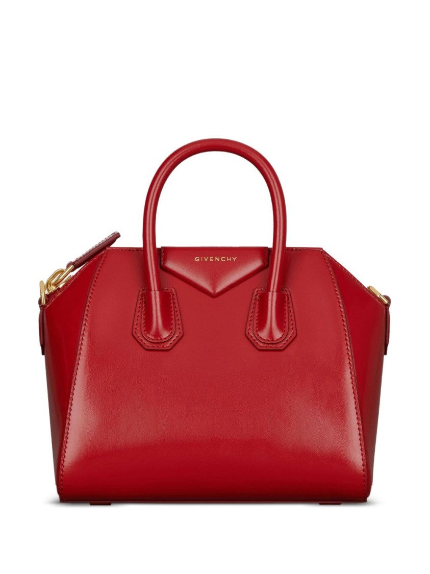 Givenchy Red Trapezoidal Gold Hardware Handbag