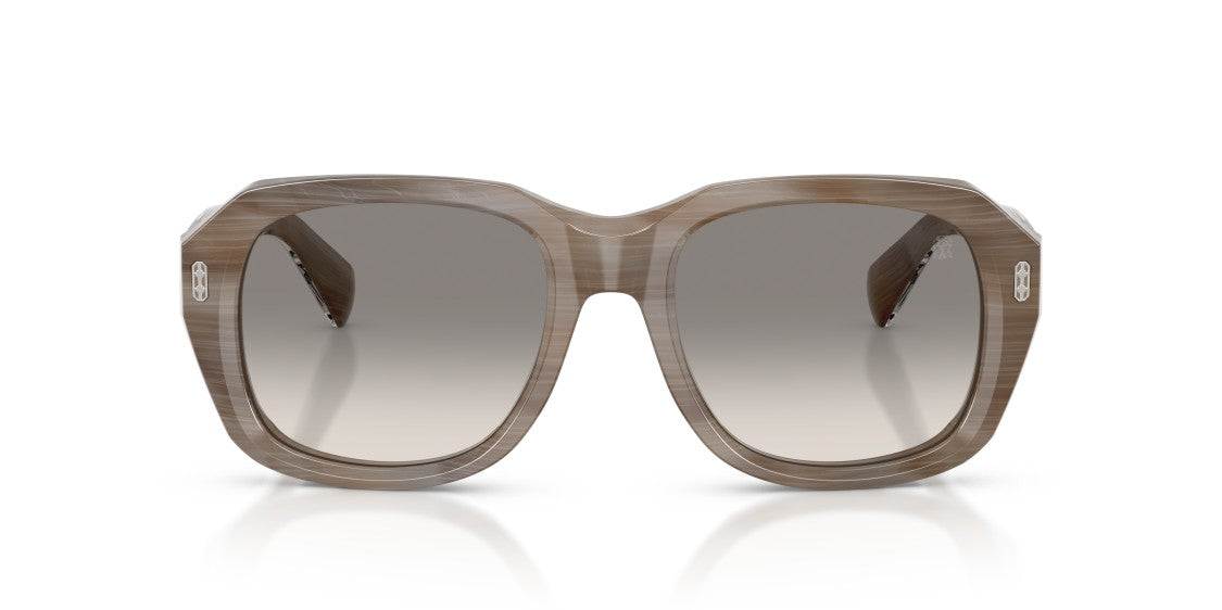Brunello Cucinelli Grey 0Bc4027s Translucent Marbled Oversized Square Sunglasses