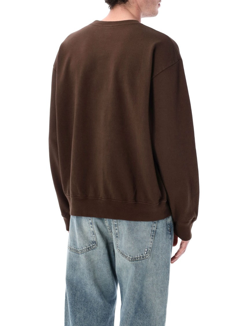 Sporty And Rich Hw Crest Print Oversized Sweatshirt