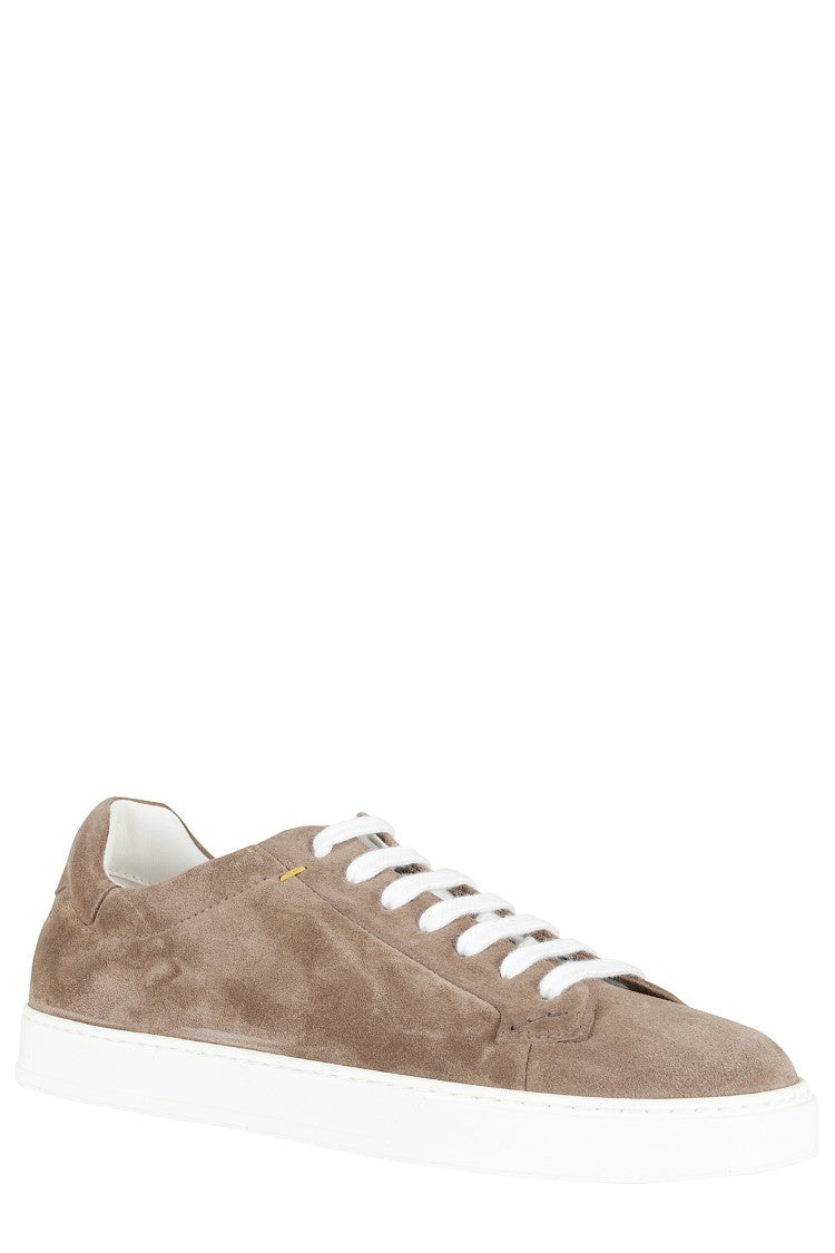 Doucal's Brown Suede Rubber-Sole Sneakers