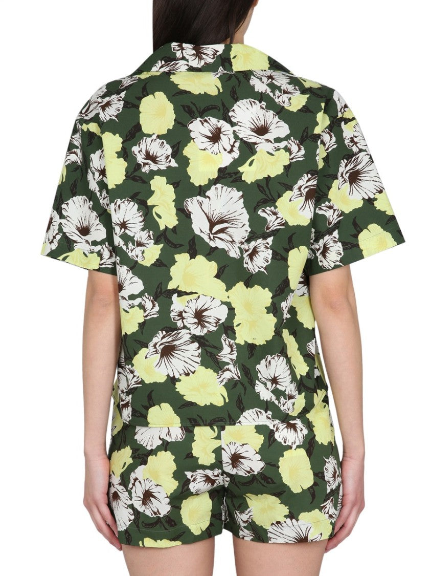 Msgm Floral Print Shirt