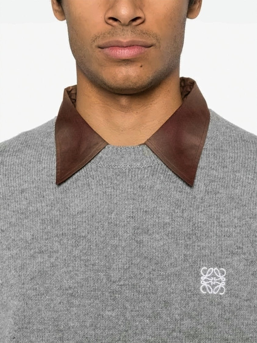 Loewe Medium-Weight Wool Sweater With Crew Neckline