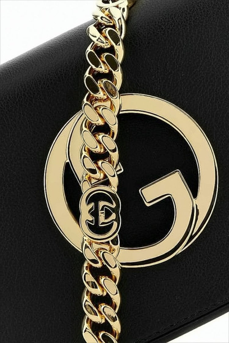 Gucci Rectangular Leather Crossbody Bag